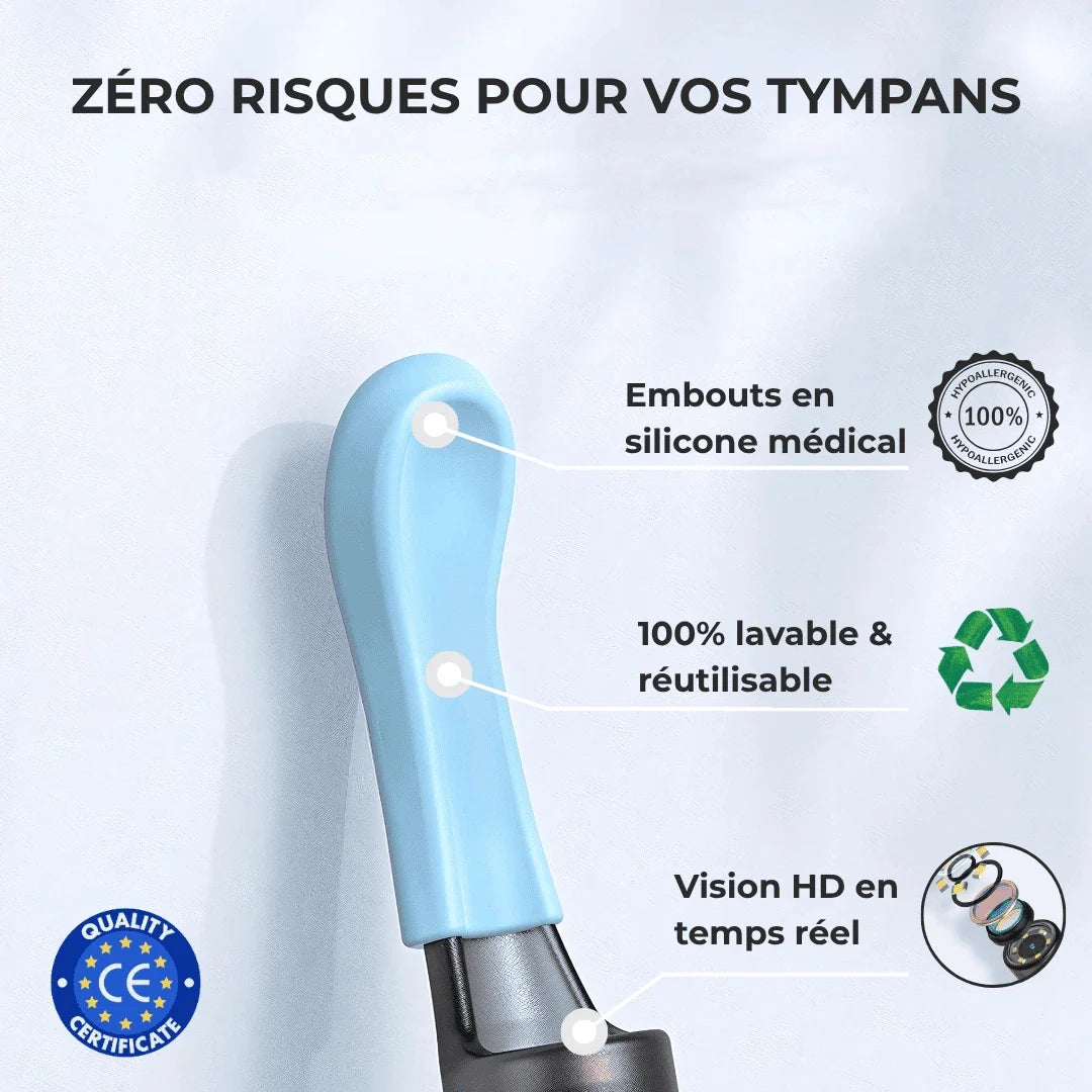 Audiclean - Nettoyeur d'oreille intélligent avec caméra
