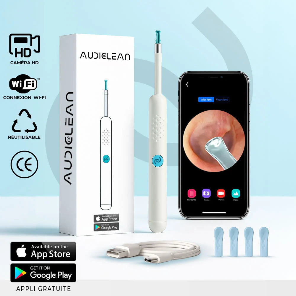 Audiclean - Nettoyeur d'oreille intélligent avec caméra