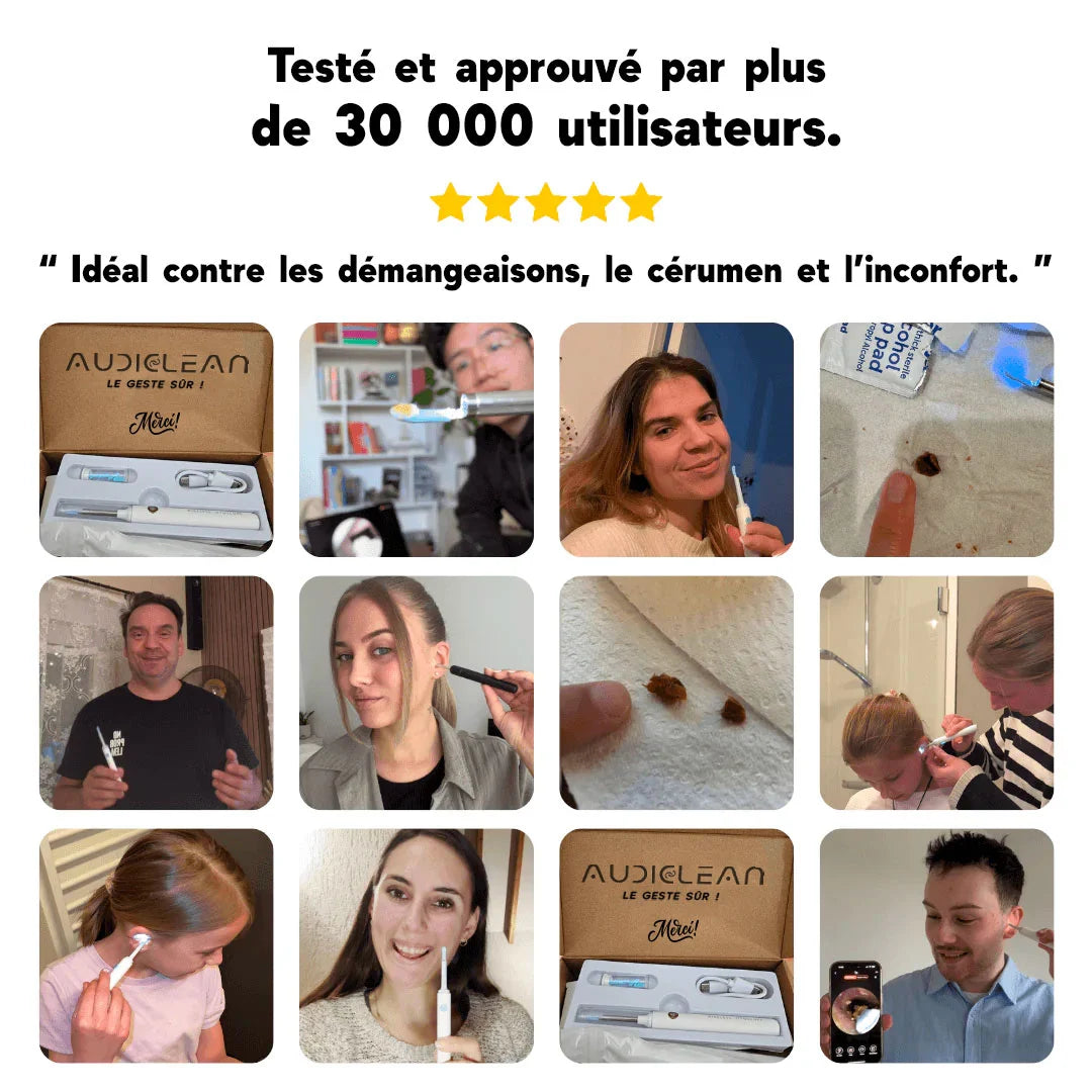 Audiclean - Nettoyeur d'oreille intélligent avec caméra
